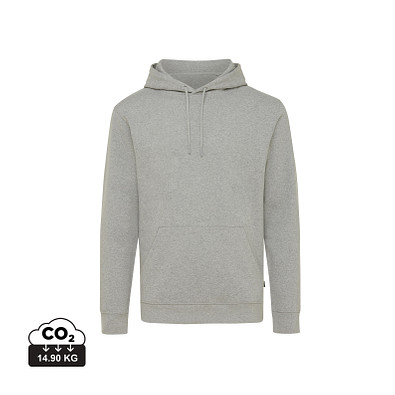 Iqoniq Torres ungefärbter Hoodie aus recycelter Baumwolle, heather grey, XS