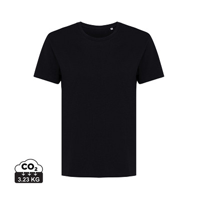 Iqoniq Yala Damen T-Shirt aus recycelter Baumwolle, schwarz, L