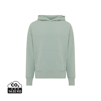Iqoniq Yoho Relax-Hoodie aus recycelter Baumwolle, Iceberg green, XS
