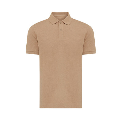 Iqoniq Yosemite PiquÃ©-Poloshirt aus recycelter Baumwolle, heather brown, XL