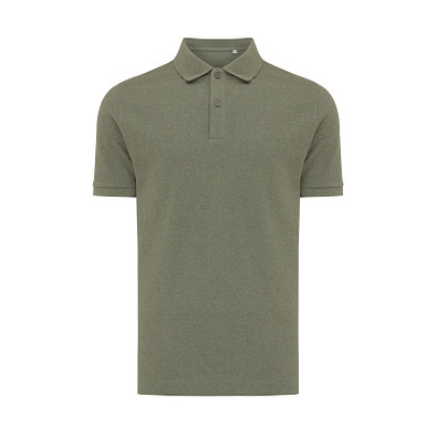Iqoniq Yosemite PiquÃ©-Poloshirt aus recycelter Baumwolle, heather green, XXL