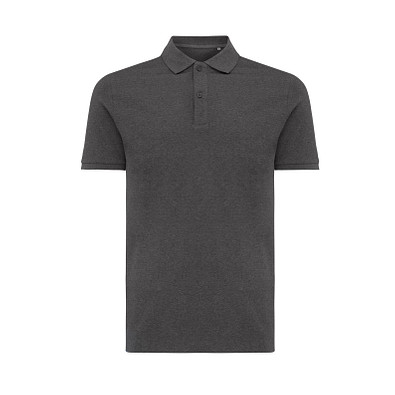 Iqoniq Yosemite PiquÃ©-Poloshirt aus recycelter Baumwolle, ungefärbtes Anthrazit, S