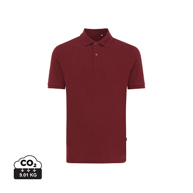 Iqoniq Yosemite Piqué-Poloshirt aus recycelter Baumwolle, burgundy, M