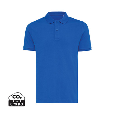Iqoniq Yosemite Piqué-Poloshirt aus recycelter Baumwolle, Königsblau, S