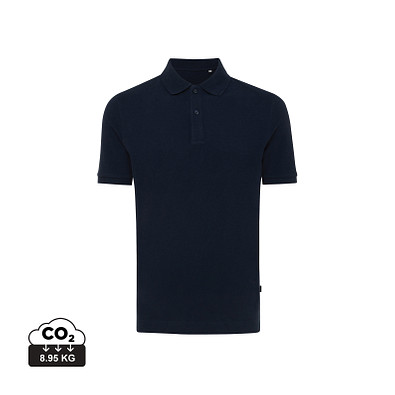 Iqoniq Yosemite Piqué-Poloshirt aus recycelter Baumwolle, navy blau, XS