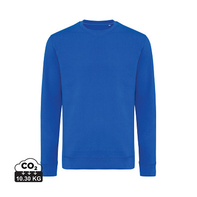 Iqoniq Zion Rundhals-Sweater aus recycelter Baumwolle, Königsblau, L