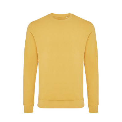Iqoniq Zion Rundhals-Sweater, ochre yellow, XXL