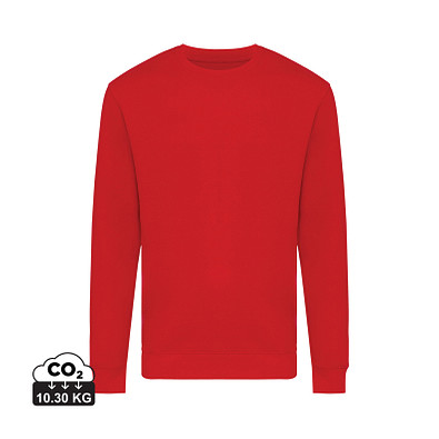 Iqoniq Zion Rundhals-Sweater aus recycelter Baumwolle, rot, L