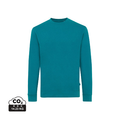 Iqoniq Zion Rundhals-Sweater aus recycelter Baumwolle, verdigris, S