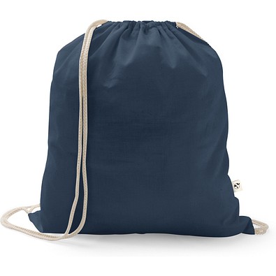 ISTANBUL. Rucksack aus recycelter Baumwolle (70%), Polyester (30% rPET) (150 g/m²), Dunkelblau