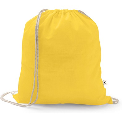 ISTANBUL. Rucksack aus recycelter Baumwolle (70%), Polyester (30% rPET) (150 g/m²), Gelb