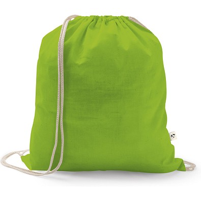 ISTANBUL. Rucksack aus recycelter Baumwolle (70%), Polyester (30% rPET) (150 g/m²), Hellgrün