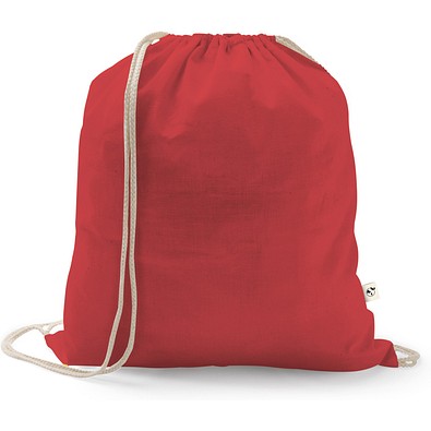 ISTANBUL. Rucksack aus recycelter Baumwolle (70%), Polyester (30% rPET) (150 g/m²), Rot