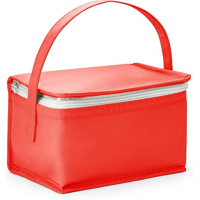IZMIR. Kühltasche 3l aus Vliesstoff (80 g/m²), Rot