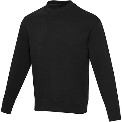 Jet Unisex Aware™ Pullover mit Rundhalsausschnitt aus recyceltem Material, schwarz, M