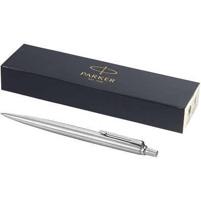 PARKER Kugelschreiber Jotter Edelstahl, schwarze Mine