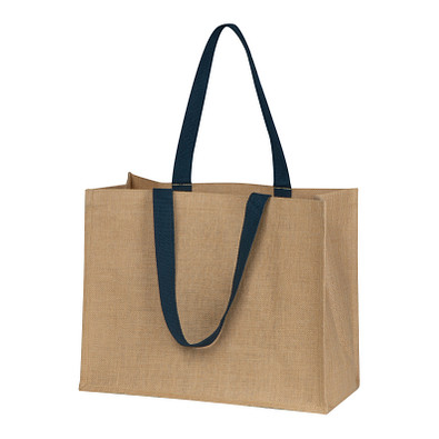 Jutetasche, dunkelblau