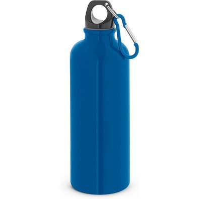 KELCE. Edelstahlflasche mit einwandiger Ausführung und Karabiner, 550 ml, Blau