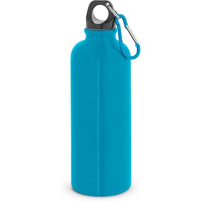 KELCE. Edelstahlflasche mit einwandiger Ausführung und Karabiner, 550 ml, Hellblau
