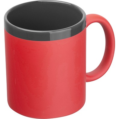Keramiktasse 300ml  RONALD, rot