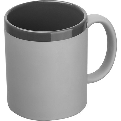 Keramiktasse 300ml  RONALD, silbergrau