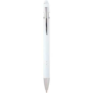 Kish Kugelschreiber mit silbernem Finish, weiss