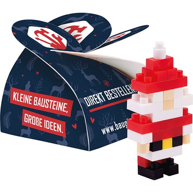 Kleines Präsent, BRIXIES Weihnachtsmann, inkl. Druck