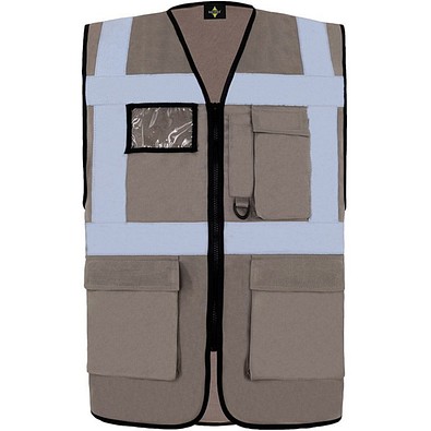 Korntex® Comfort Warnweste Hamburg, Multifunktional, L, Grau