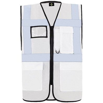 Korntex® Comfort Warnweste Hamburg, Multifunktional, M, Weiß