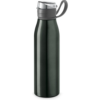 KORVER. Sportflasche aus Aluminium 650 mL, Gewehrmetall