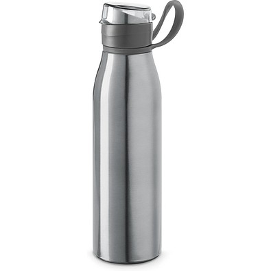 KORVER. Sportflasche aus Aluminium 650 mL, Satinsilber