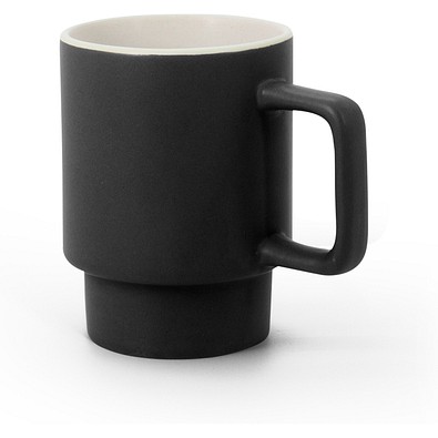 KUERTEN. Keramikbecher mit matter Oberfläche 330 ml, Schwarz