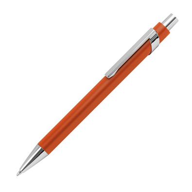 Metall-Kugelschreiber Faro, blaue Mine, orange