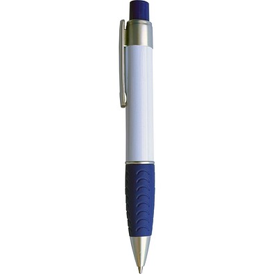 Kugelschreiber BigGrip, weiß/blau