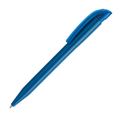 Kugelschreiber Total MADE IN EUROPE, blaue Mine, hellblau