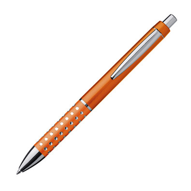 Kugelschreiber Hollywood, blaue Mine, gold-orange