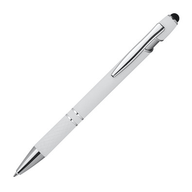 Kugelschreiber mit Muster, weiss