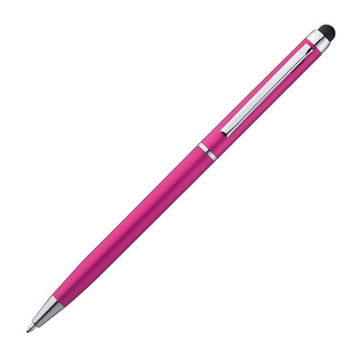 Kugelschreiber mit Touchfunktion, blaue Mine, pink