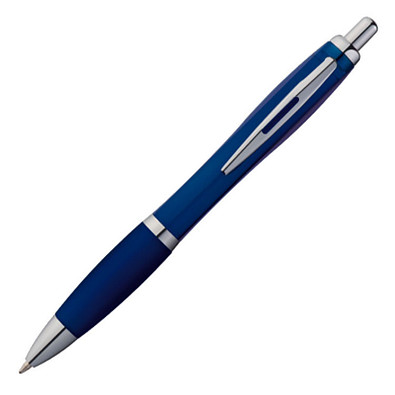 LANCE® Kugelschreiber Rio, blaue Mine, dunkelblau-transparent