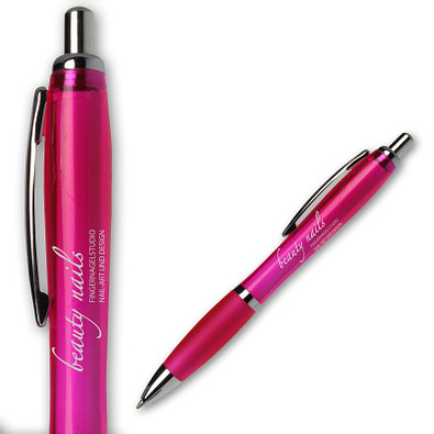 LANCE® Kugelschreiber Rio, blaue Mine, magenta-transparent