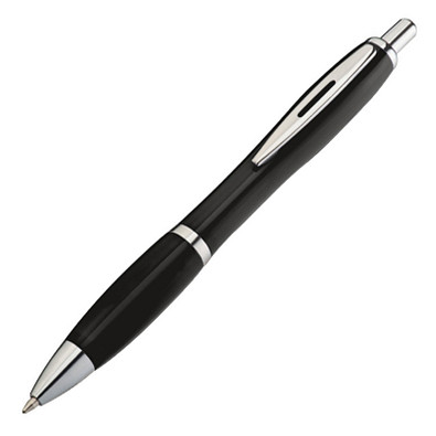 LANCE® Kugelschreiber Rio, blaue Mine, schwarz-opak