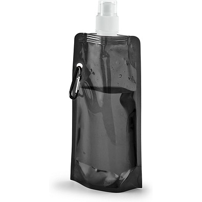 KWILL. 460 ml PE-Faltflasche, Schwarz