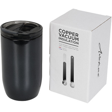 Lagom Kupfer-Vakuum Isolierbecher, 380 ml, schwarz