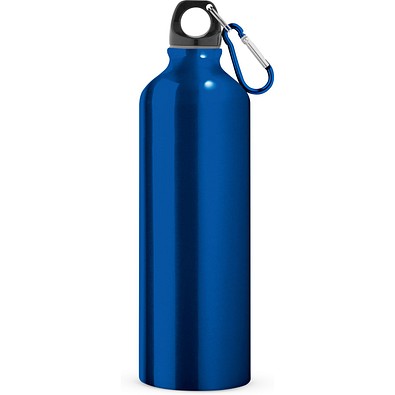 LANDSCAPE L. Aluminium-Sportflasche mit Karabiner 800 ml, Königsblau