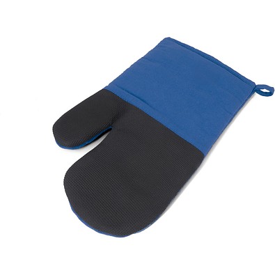 LAWSON. Ofenhandschuh aus 100 % Baumwolle mit Silikon auf einer Seite, Königsblau