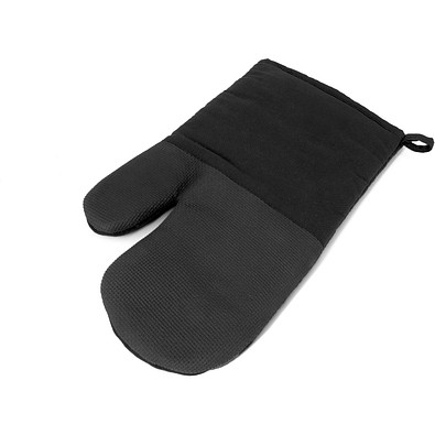 LAWSON. Ofenhandschuh aus 100 % Baumwolle mit Silikon auf einer Seite, Schwarz