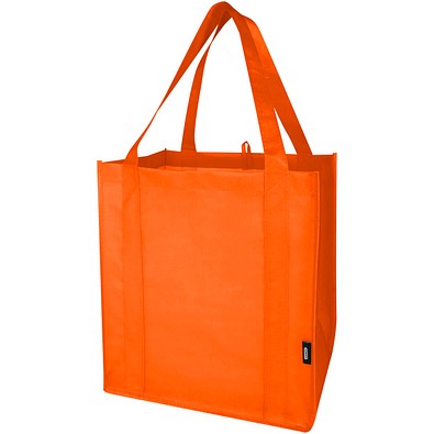 Liberty Tragetasche mit hartem Boden aus recyceltem GRS Non Woven 6 L, orange