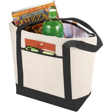 Lighthouse Non Woven Kühltasche, natur,schwarz