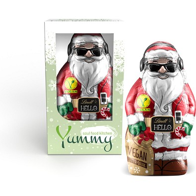 Lindt HELLO Santa Vegan, inkl. Druck