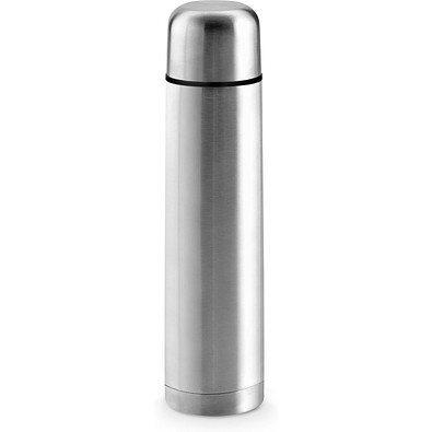 LITER. Thermosflasche aus Edelstahl 1000 ml, Silber
